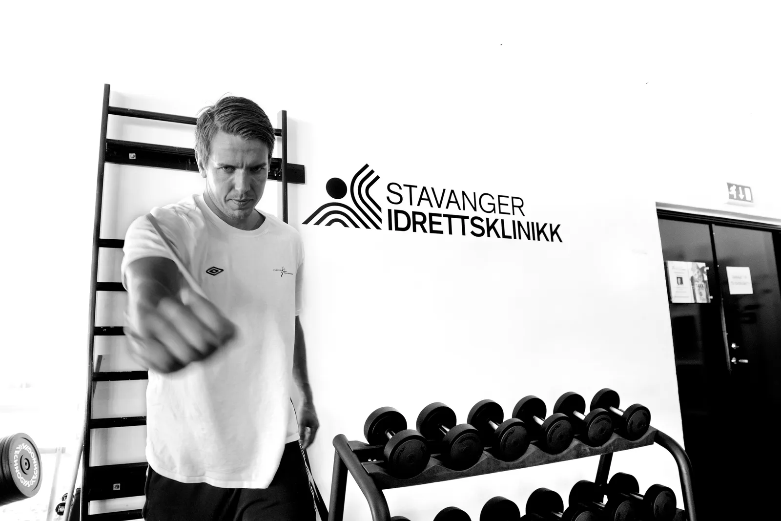 Bilde fra oppføringen til Stavanger Idrettsklinikk